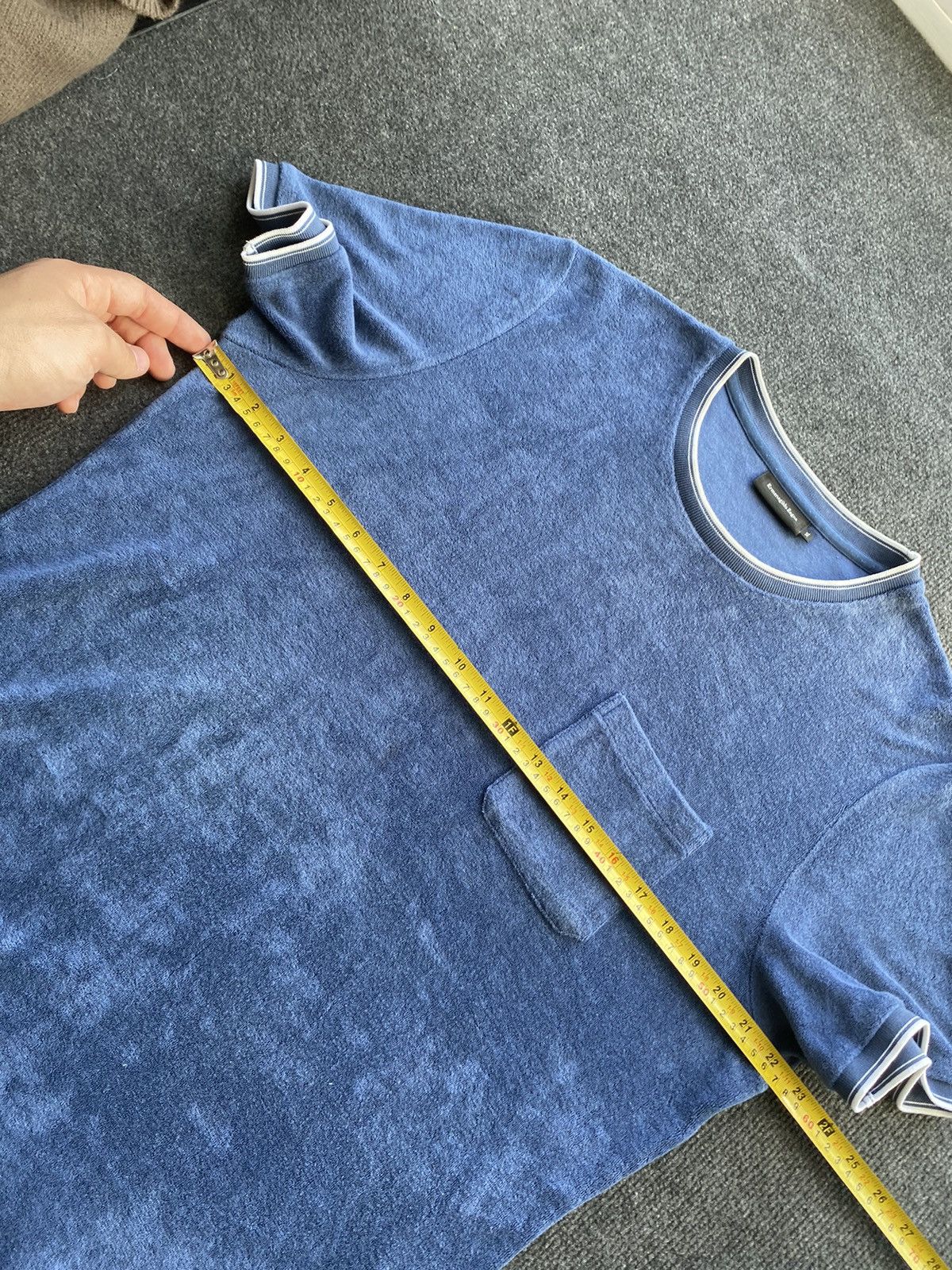 Ermenegildo Zegna 🔥Designer Luxury Ermenegildo Zegna Blue mens t shirt xl Size US XL / EU 56 / 4 - 5 Thumbnail