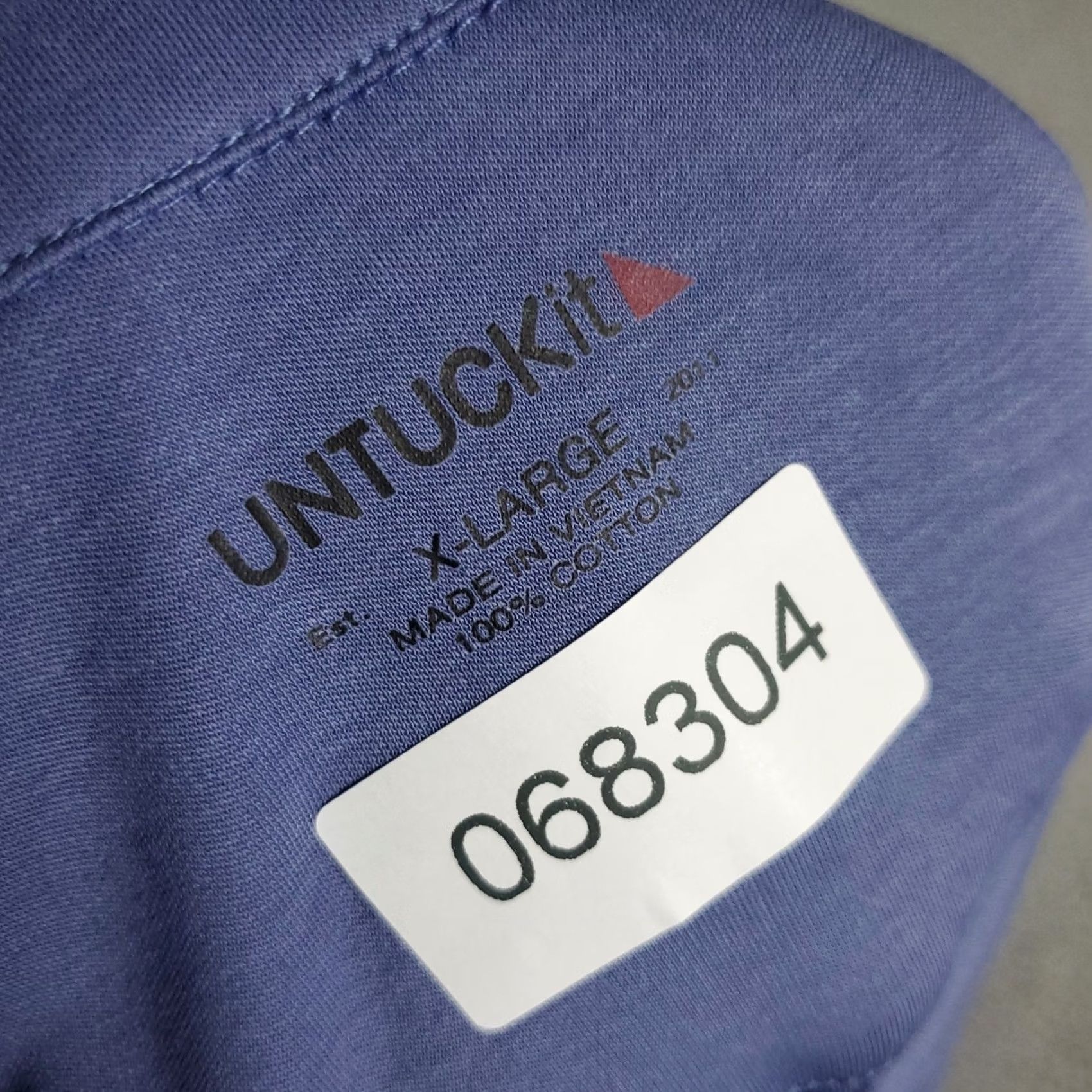 UNTUCKit UNTUCKit Polo Shirt Mens XL Blue Casual Long Sleeve Adult Size US XL / EU 56 / 4 - 6 Thumbnail