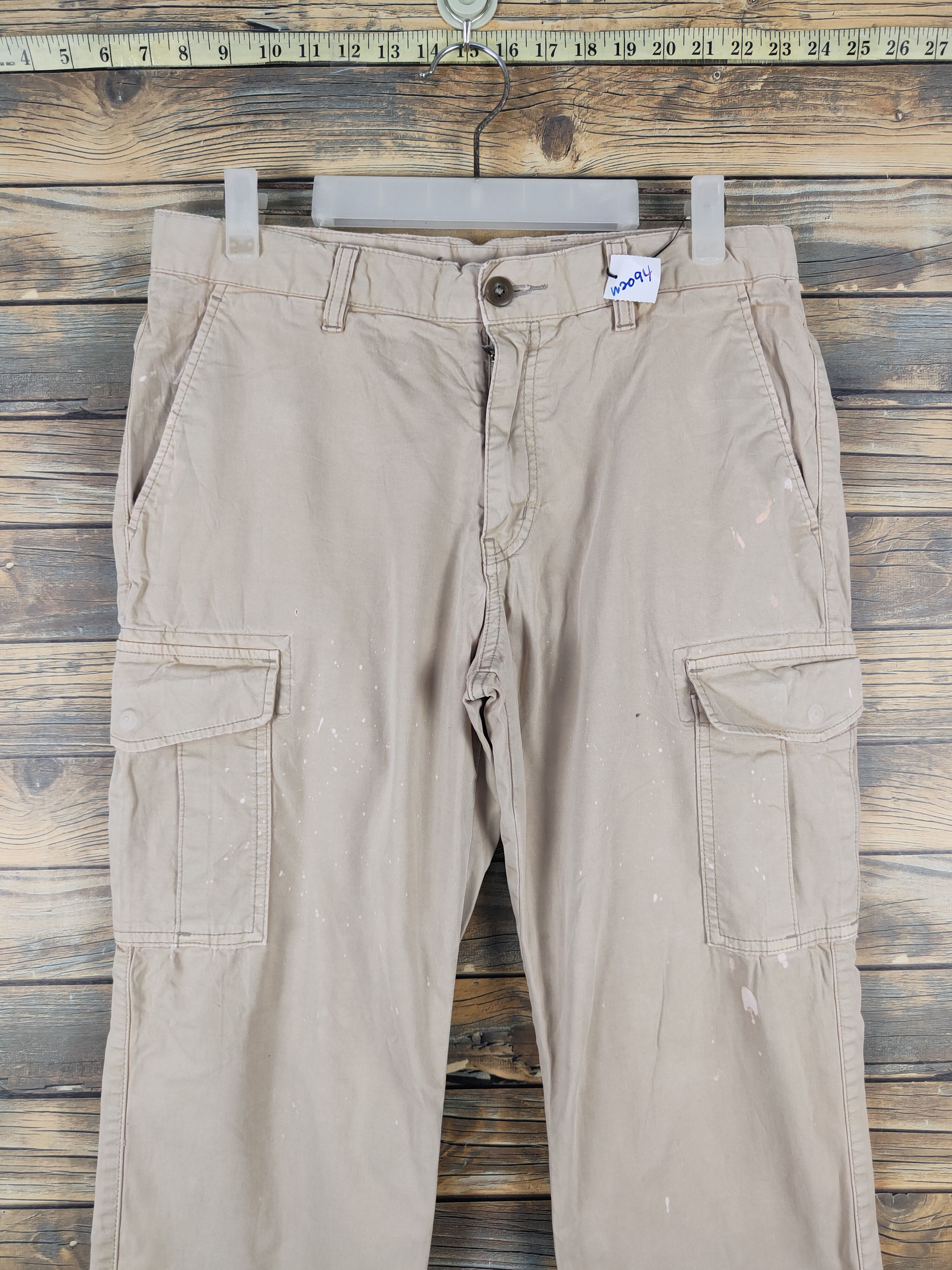 Japanese Brand Uniqlo Beige Multipocket Tactical Cargo Pants #W2094 Size US 33 - 2 Thumbnail