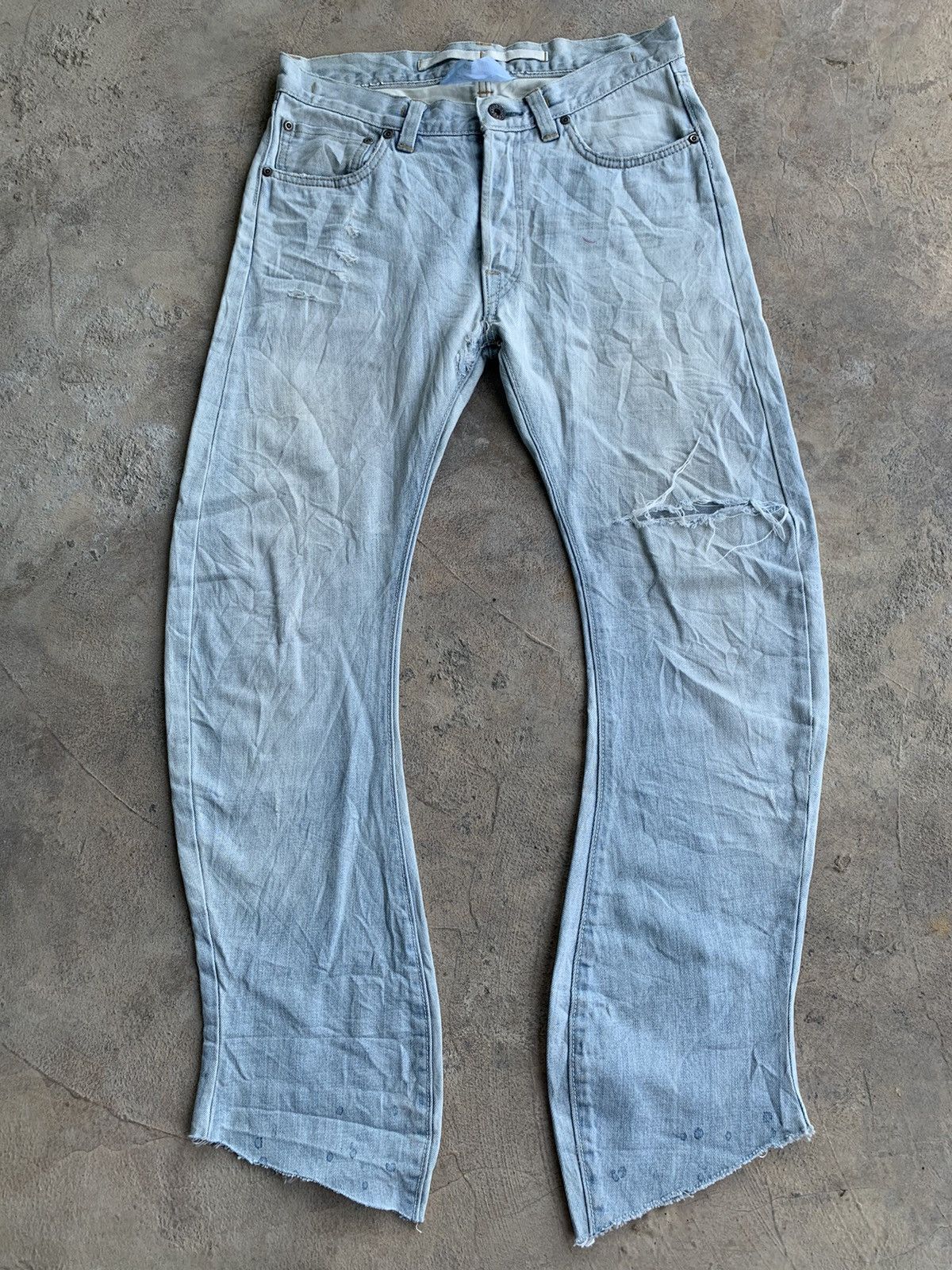 02DERIV. × Japanese Brand O2DERIV. japanese Brand Distressed Denim Size US 30 / EU 46 - 1 Thumbnail
