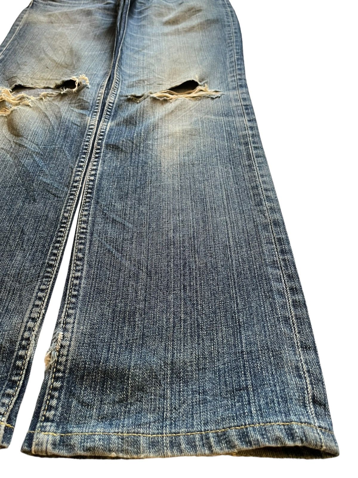 Levi's × Levi's Vintage Clothing Vintage 90s Levis 502 Mud Wash Distressed Loose Jeans Size US 31 - 7 Thumbnail