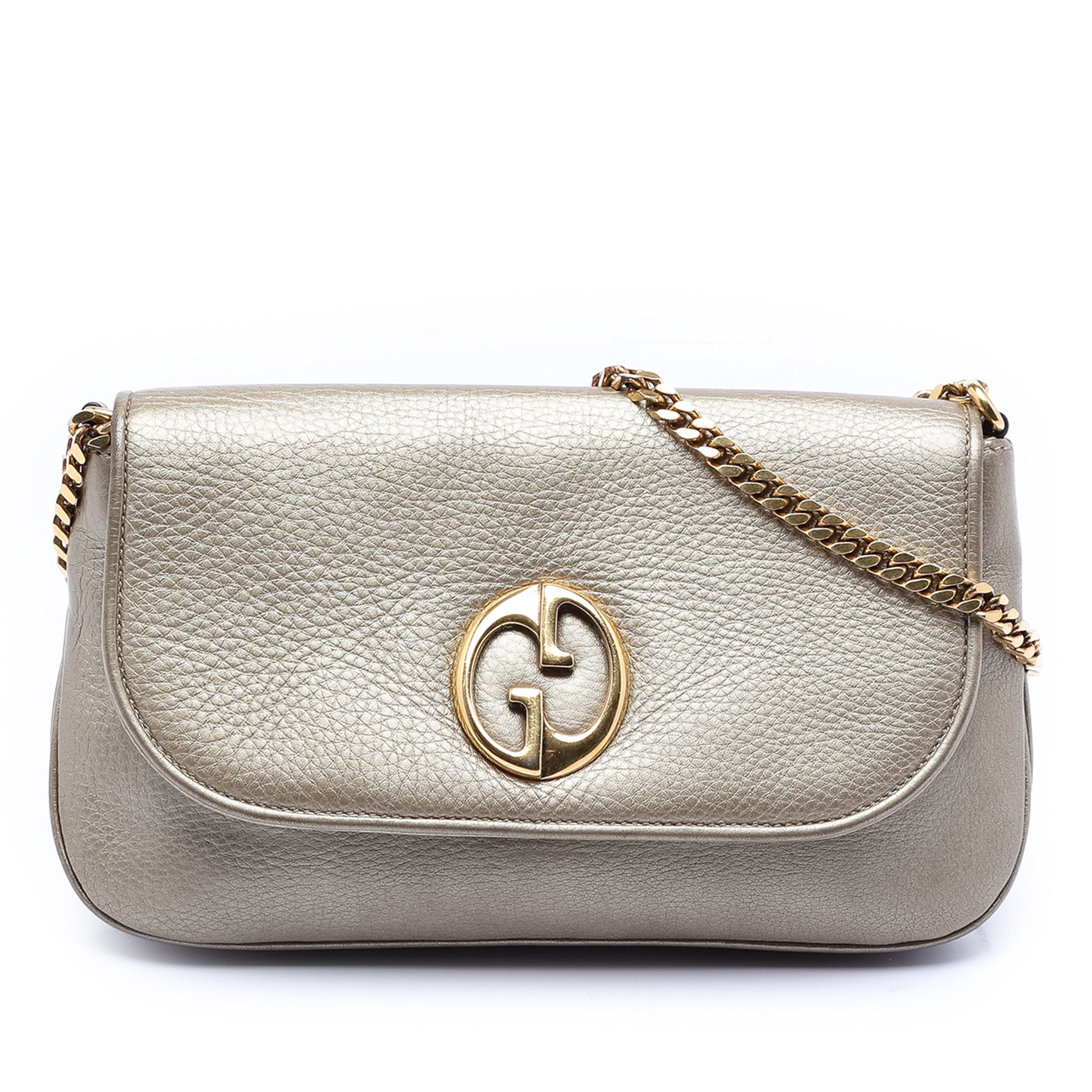 Gucci Gucci Medium Leather 1973 Chain Crossbody Size ONE SIZE - 1 Thumbnail