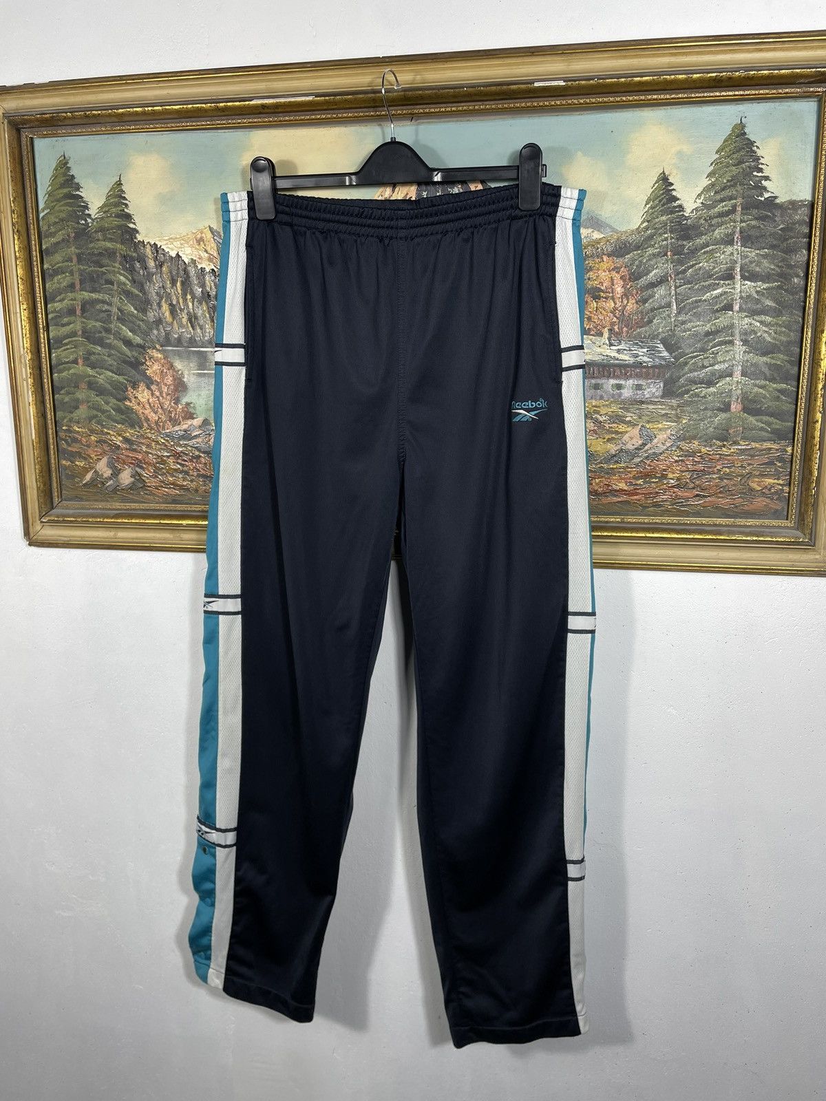 Reebok × Vintage Reebok retro 00s baggy loose trousers blockcore hiphop skate Size US 36 / EU 52 - 2 Thumbnail