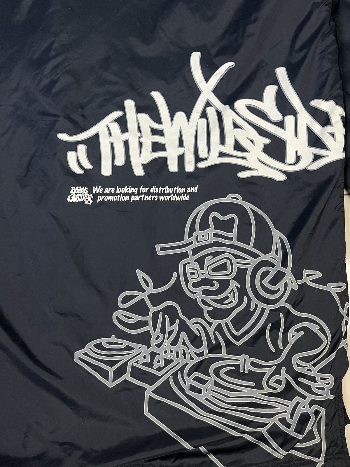 JNCO × Rap Tees Bobby Gang Hip Hop Promo Baggy Long Jacket Sherpa Lined Size US L / EU 52-54 / 3 - 8 Thumbnail