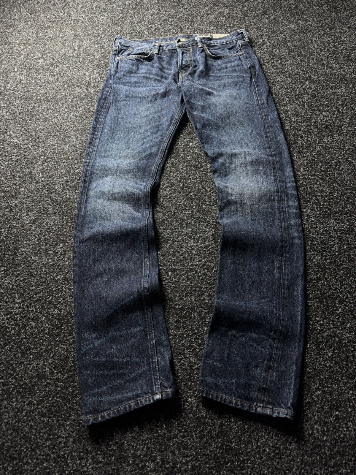 Allsaints AllSaints 00s Cigarette Slim Blue Distressed Denim Jeans Size US 31 - 1 Thumbnail