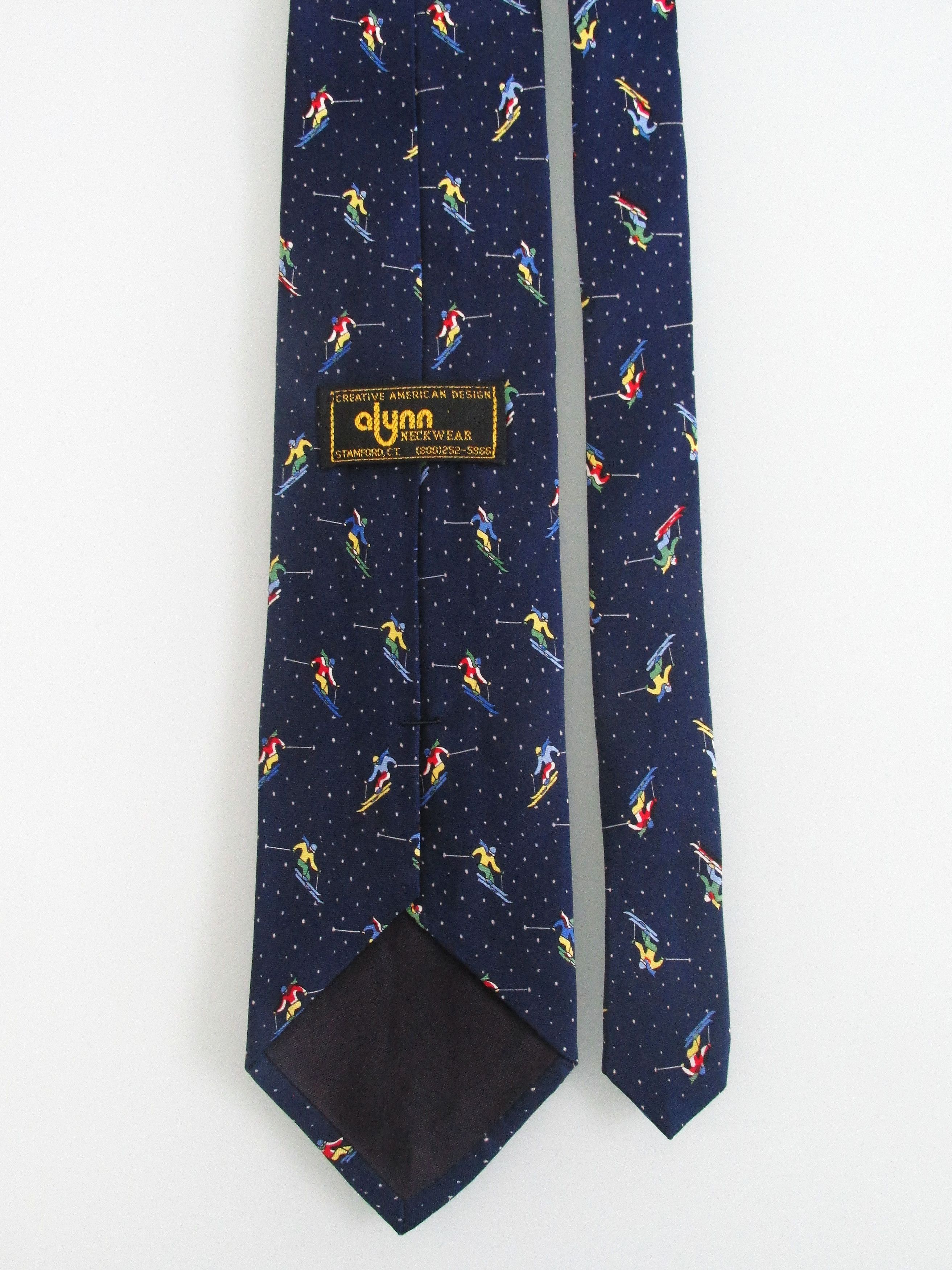 Other Alynn Downhill Skiing Men's Silk Tie Size ONE SIZE - 3 Thumbnail