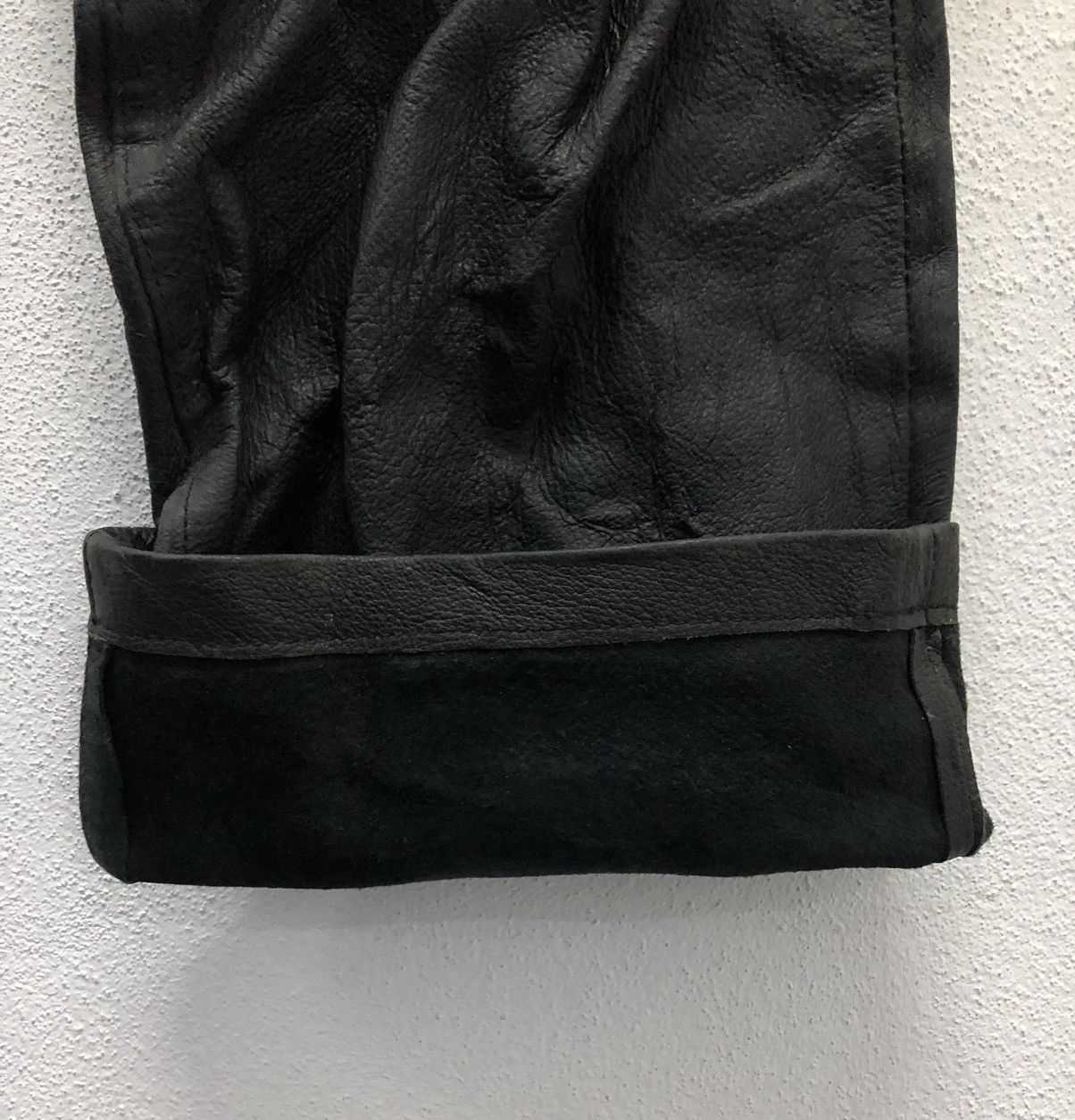 Japanese Brand Vintage Dog House Black Genuine Leather Pants Size US 31 - 11 Thumbnail