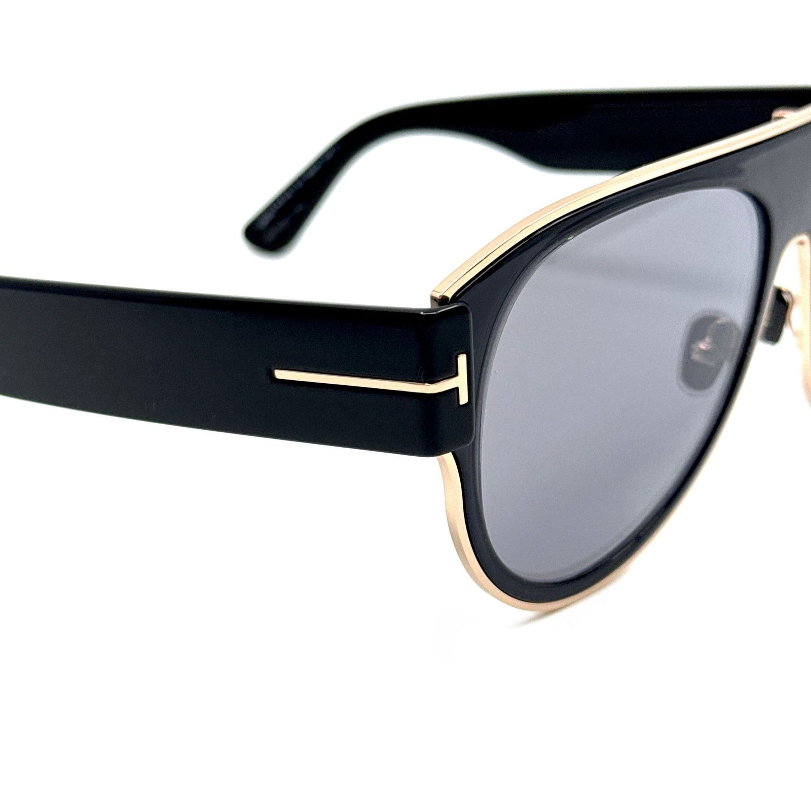 Tom Ford New! TOM FORD Lyle-02 Sunglasses TF1074 01C, Authentic Size ONE SIZE - 7 Thumbnail