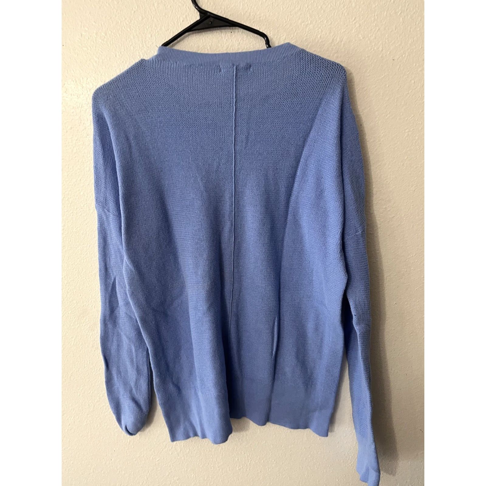 Gap GAP Sweater Women’s 2XL Blue Lightweight Knit V-Neck Long Sleeve Pullover Casual Workwear 90s Classic Geek Preppy School Teacher Womens Size XXL / US 16-18 / IT 52-54 - 2 Thumbnail