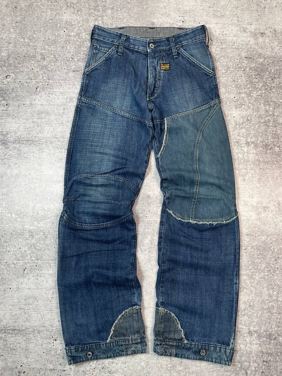 G-Star Vintage 00s G Star Raw Biker Concept Elwood Denim Jeans Y2K Size US 29 - 1 Thumbnail