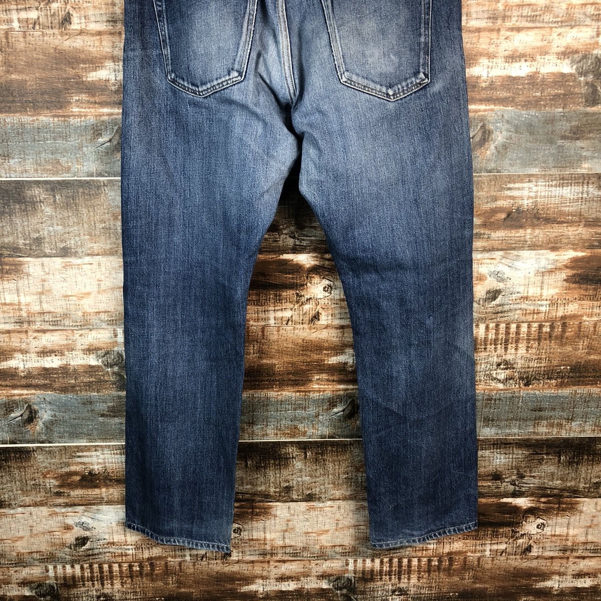 Japanese Brand Uniqlo japan Blue Distressed ripped Denim Pants #A1411 Size US 36 / EU 52 - 17 Thumbnail