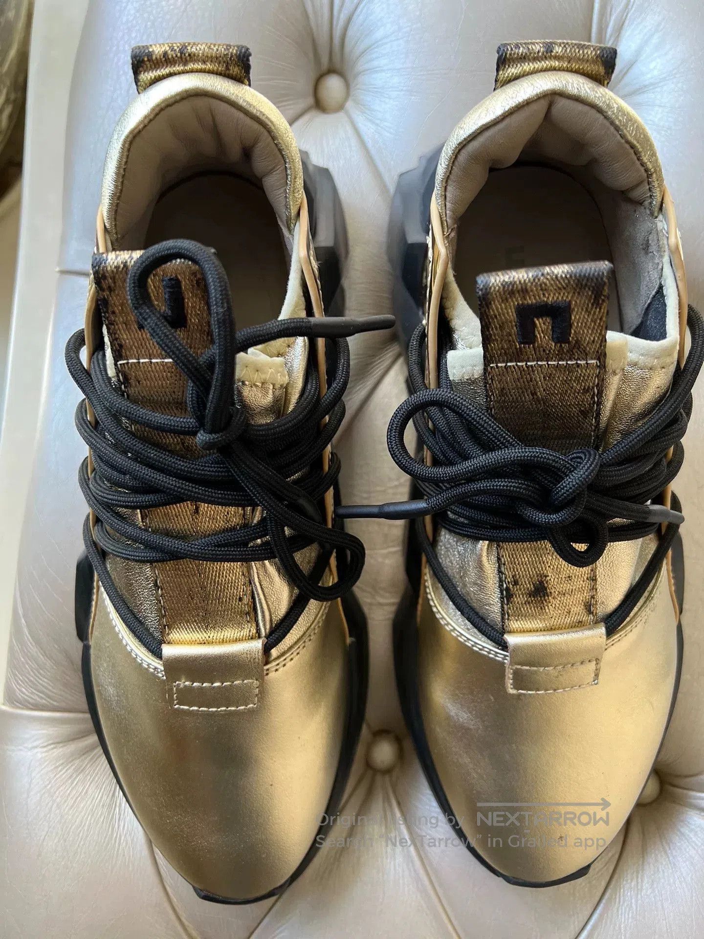 Japanese Brand UN United Nude Men's Gold Limited Casual Shoes. Size US 8 / EU 41 - 1 Thumbnail