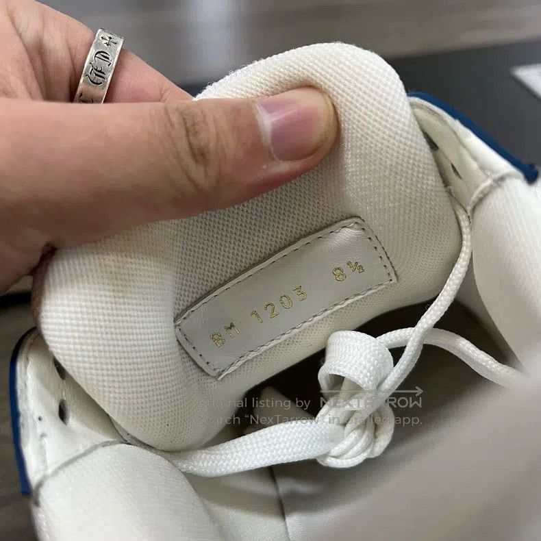 Louis Vuitton Louis Vuitton Trainer white and blue jeans shoes Size US 8.5 / EU 41-42 - 7 Thumbnail