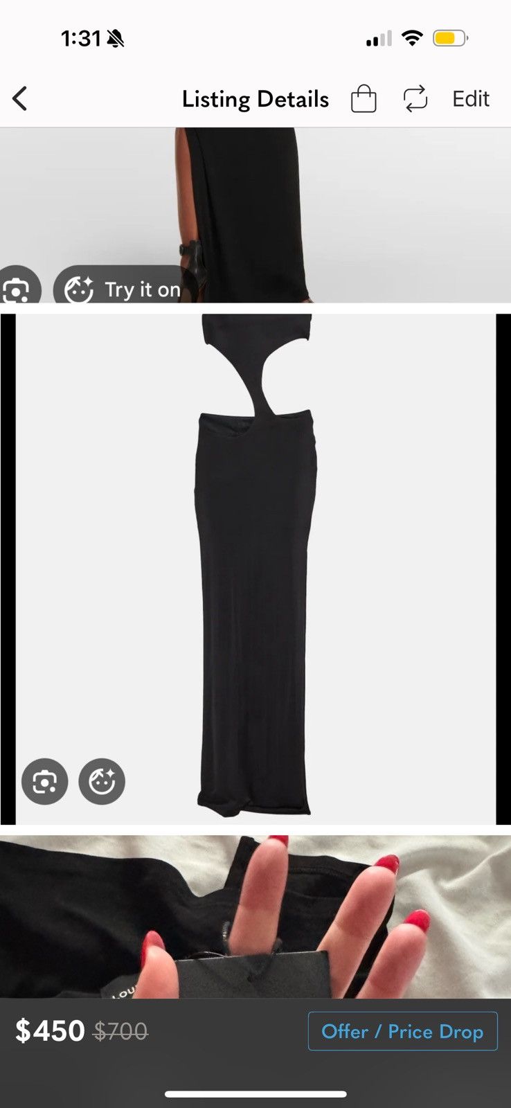 Louisa Ballou Louisa Ballou Halter Dress Size L / US 10 / IT 46 - 4 Thumbnail