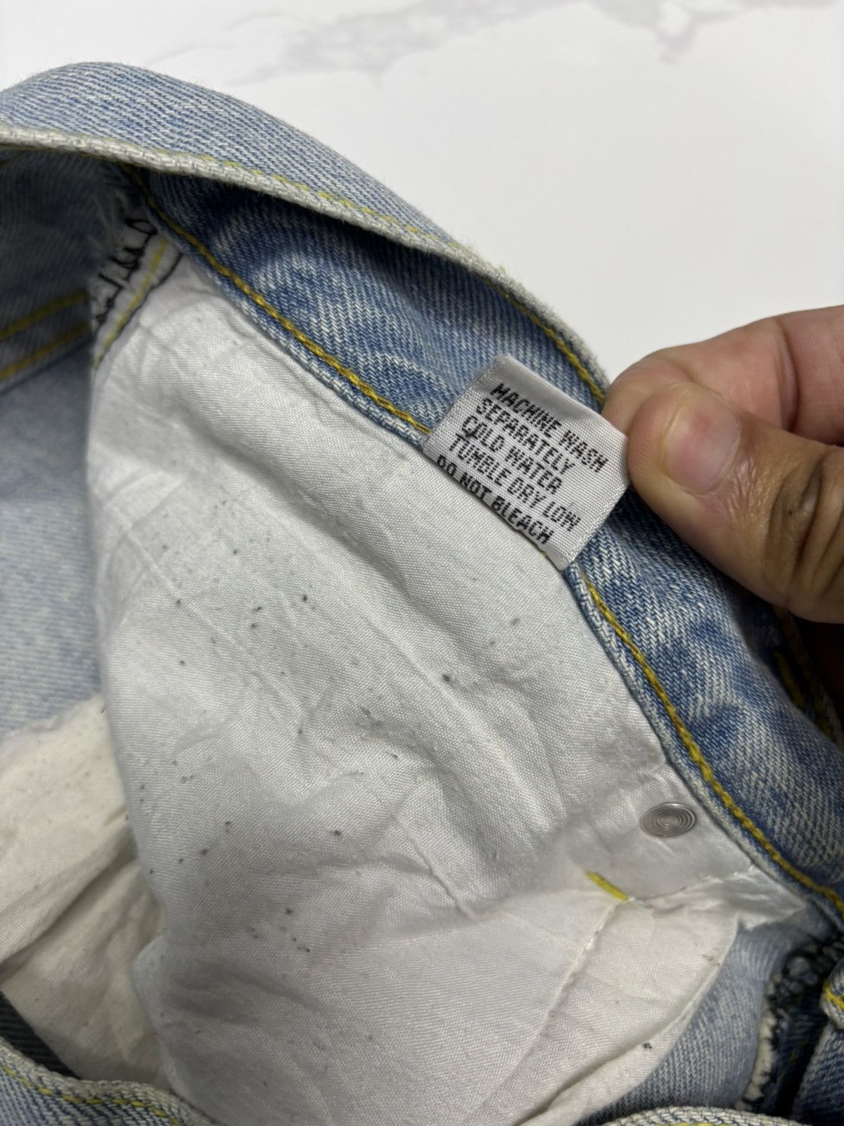 Yasuyuki Ishii RARE🔥NAKED JEANS PATCHWORK DISTRESSED DENIM JEANS Size US 34 / EU 50 - 12 Thumbnail