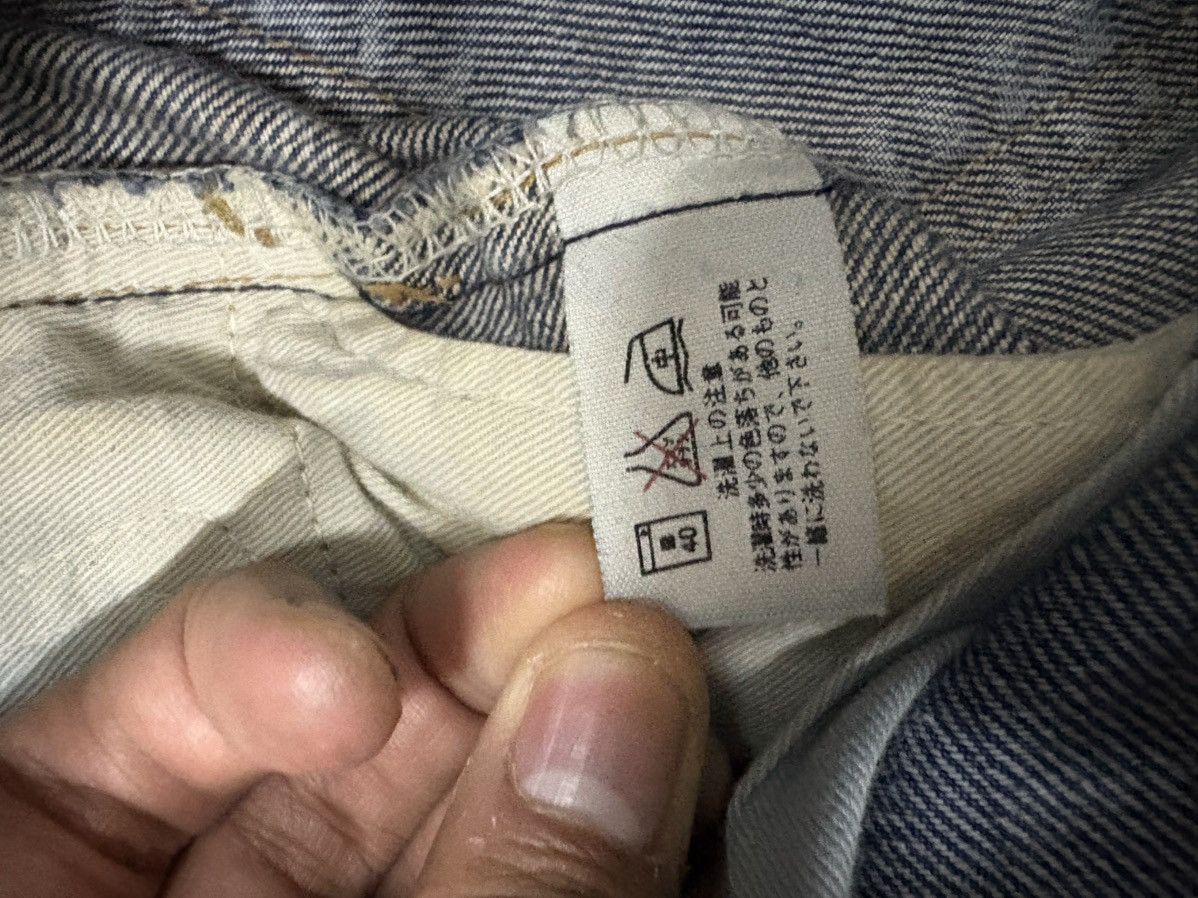 Tornado Mart Vintage Bell Bottom Blue Blue Japan Mud Wash Boro Rusty Size US 31 - 16 Thumbnail