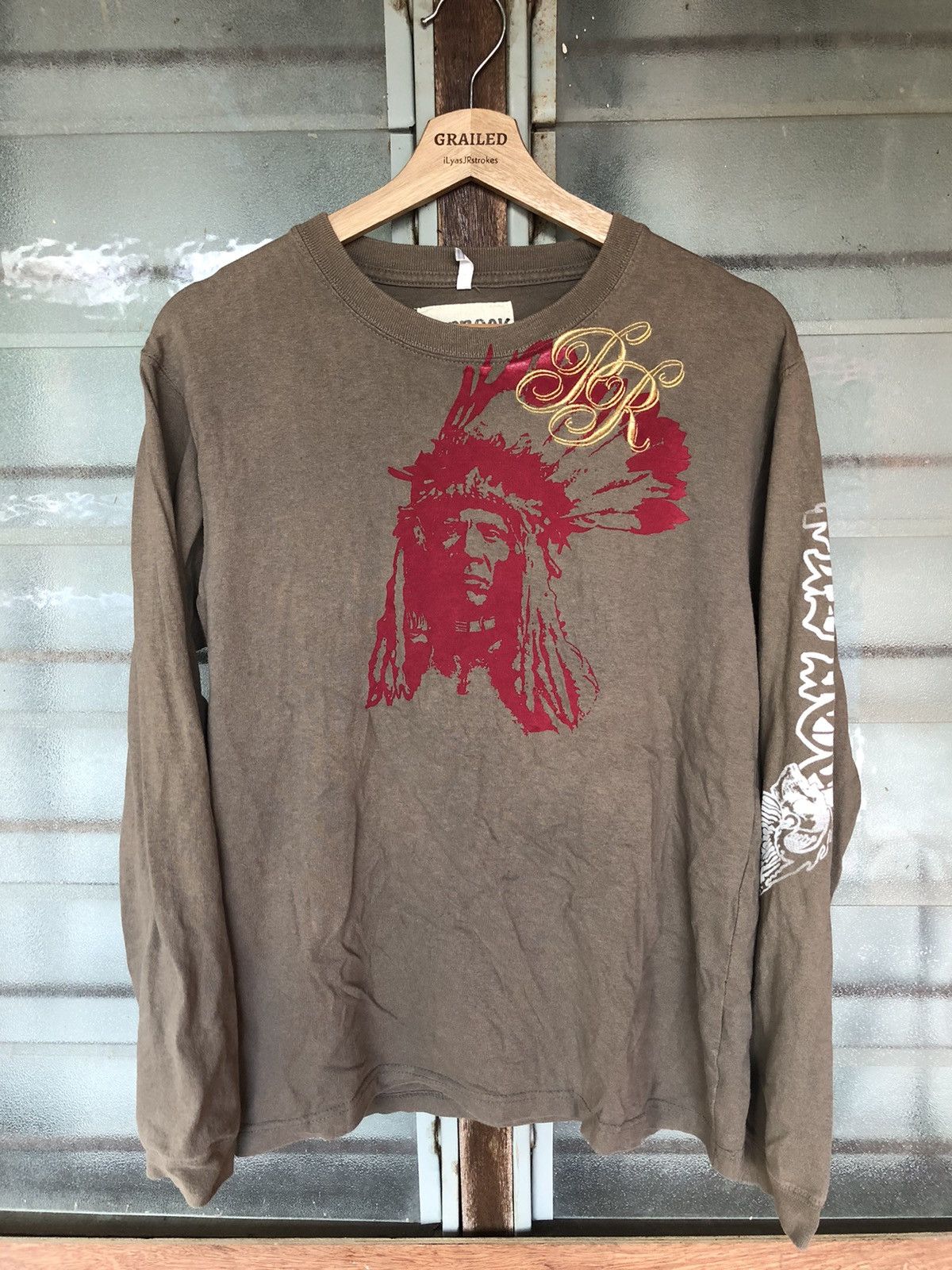 Japanese Brand Vintage Padrock Indian Shirt Tee Size US M / EU 48-50 / 2 - 2 Thumbnail