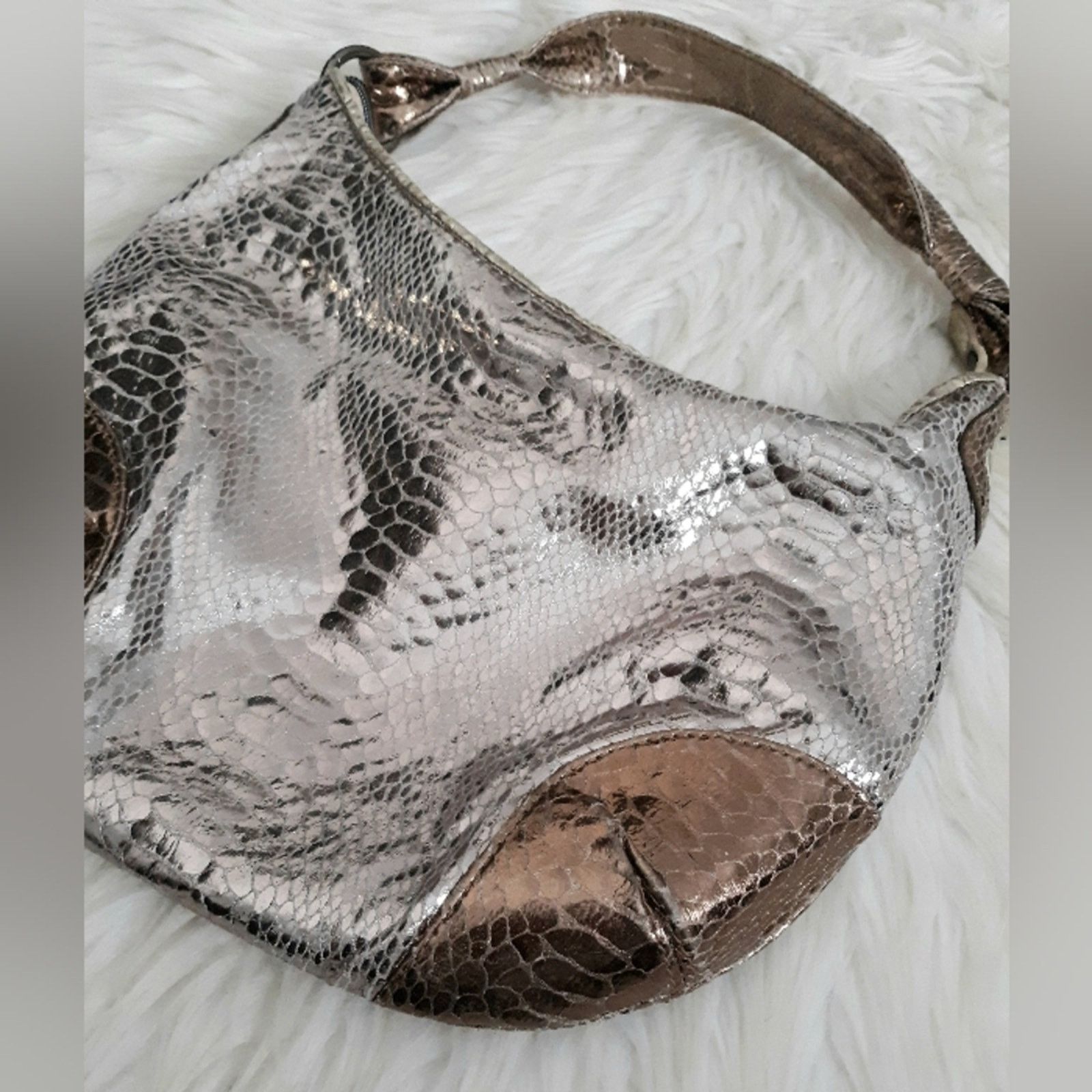 Vintage Maurices Snakeskin Hobo Bag Size ONE SIZE - 2 Thumbnail