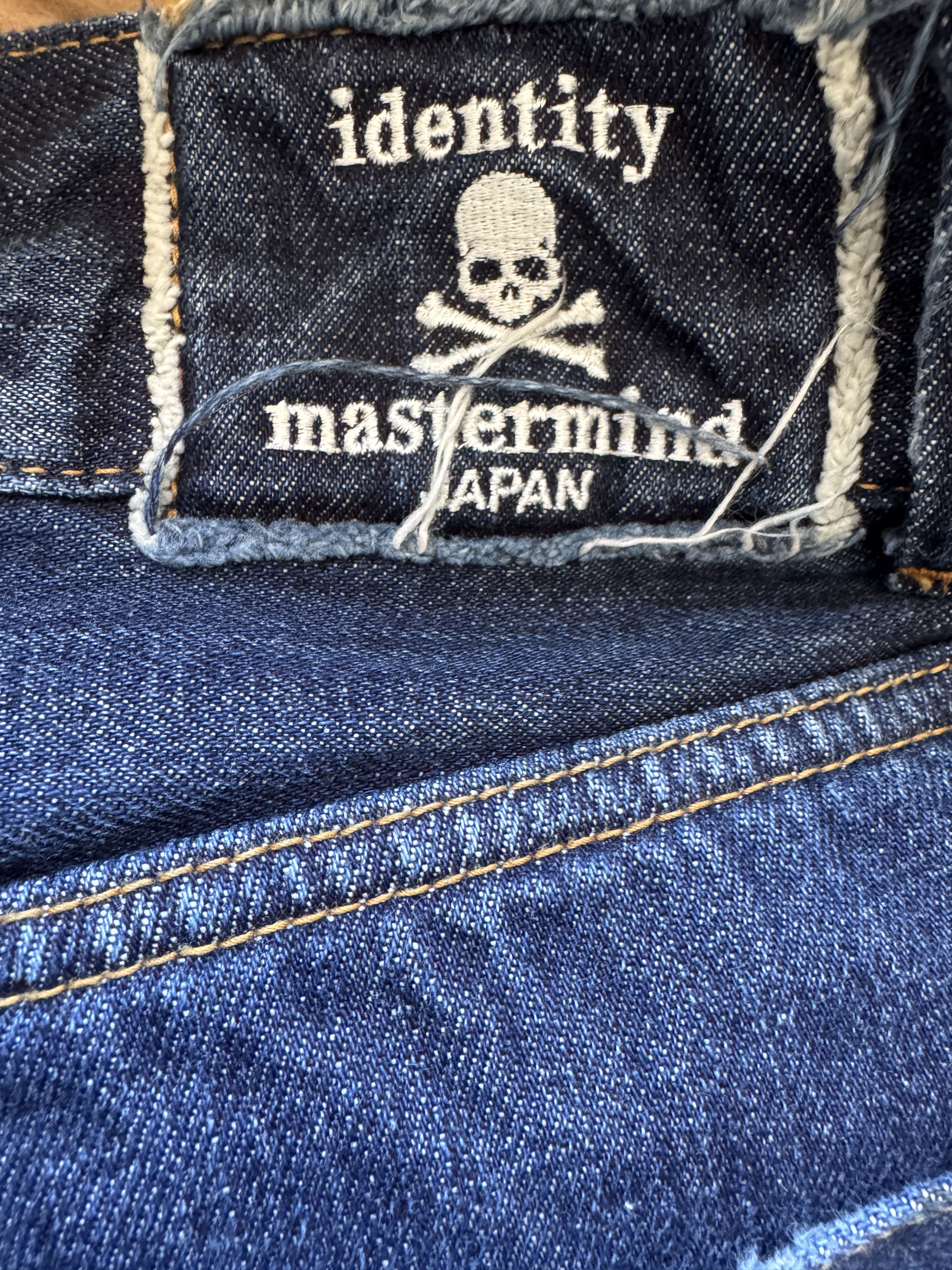 Mastermind Japan Distressed Skull Denim Size US 34 / EU 50 - 3 Thumbnail