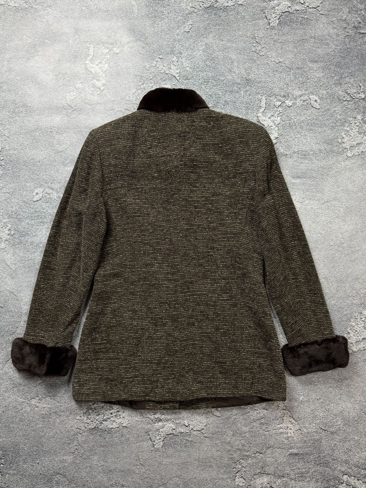 Akris Akris Schurwolle Mink Fur Trim Collar Button Tailored Jacket Size M / US 6-8 / IT 42-44 - 11 Thumbnail