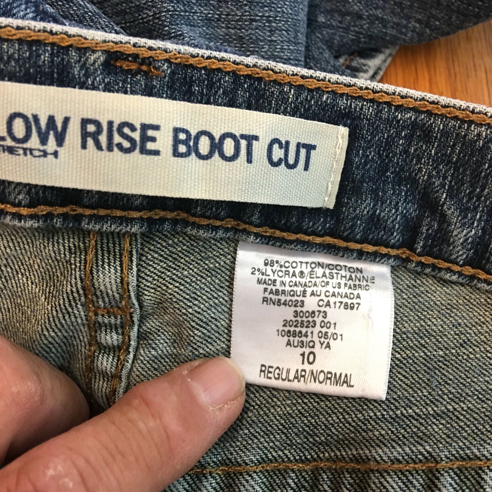 Gap VINTAGE Gap Womens Jeans Bootcut Low Rise Dark Blue Denim Size 10 Fall Winter Spring Summer Size 32" / US 10 / IT 46 - 7 Thumbnail