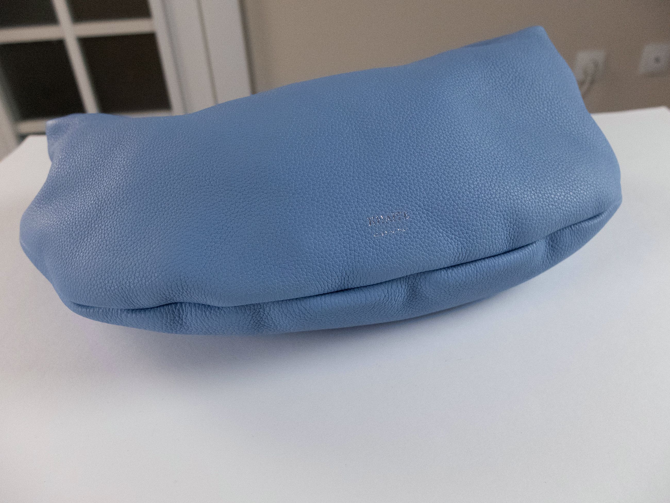KHAITE KHAITE Olivia medium blue grained leather hobo bag Size ONE SIZE - 7 Thumbnail