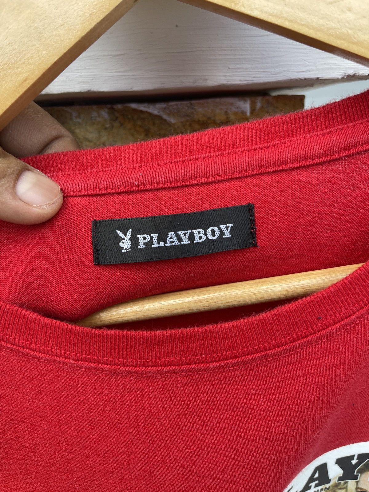 Playboy Last Drop🔥Rare🔥PLAYBOY Magazine For Men Sexy Nude Tee Size US L / EU 52-54 / 3 - 5 Thumbnail