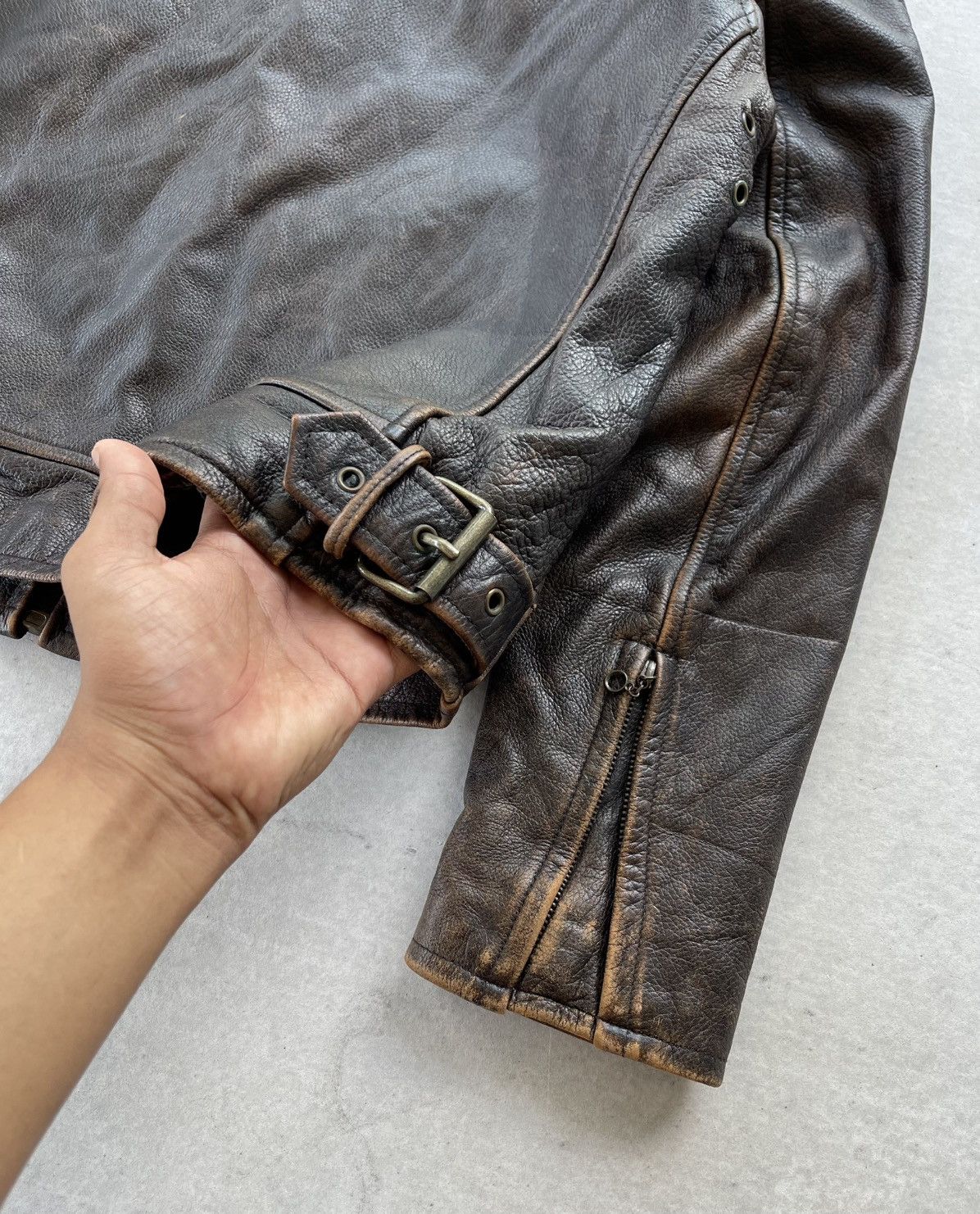 Harley Davidson 🔥Vintage 90's Harley Davidson Genuine Leather Moto Jacket Size US M / EU 48-50 / 2 - 8 Thumbnail