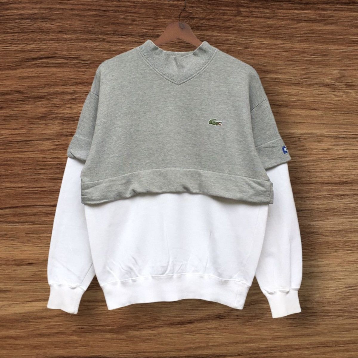 Lacoste Vintage Chemise Lacoste Sweatshirt Size US S / EU 44-46 / 1 - 1 Thumbnail
