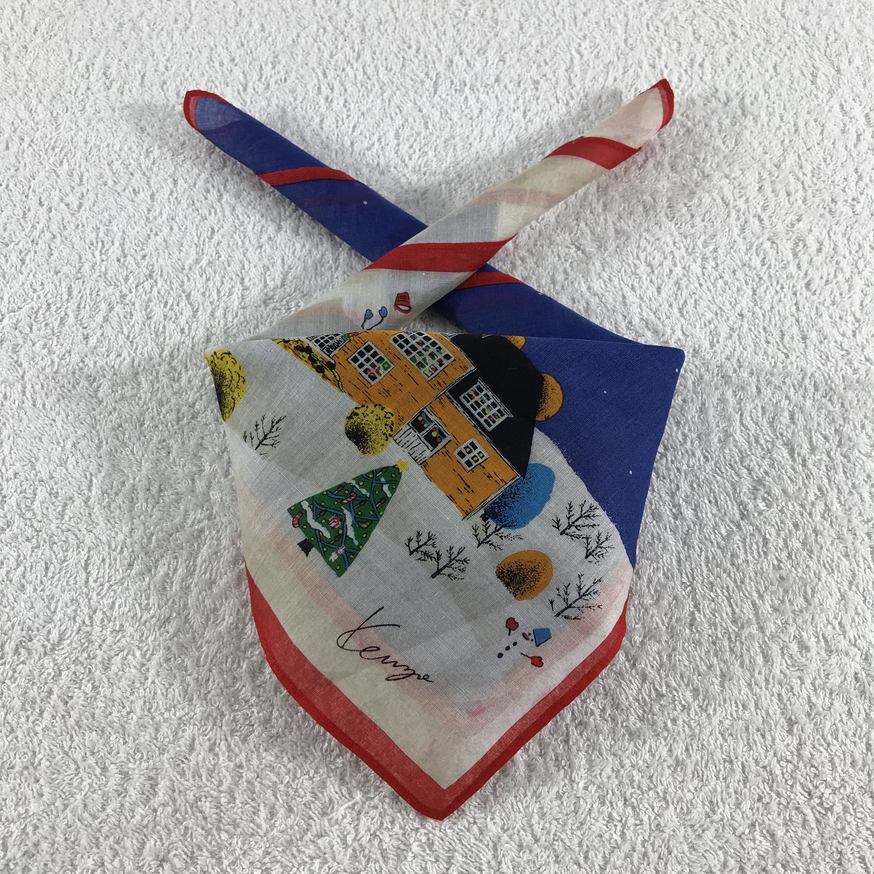 Kenzo × Vintage Kenzo Bandana / Handkerchief / Neckerchief - S310 Size ONE SIZE - 3 Thumbnail