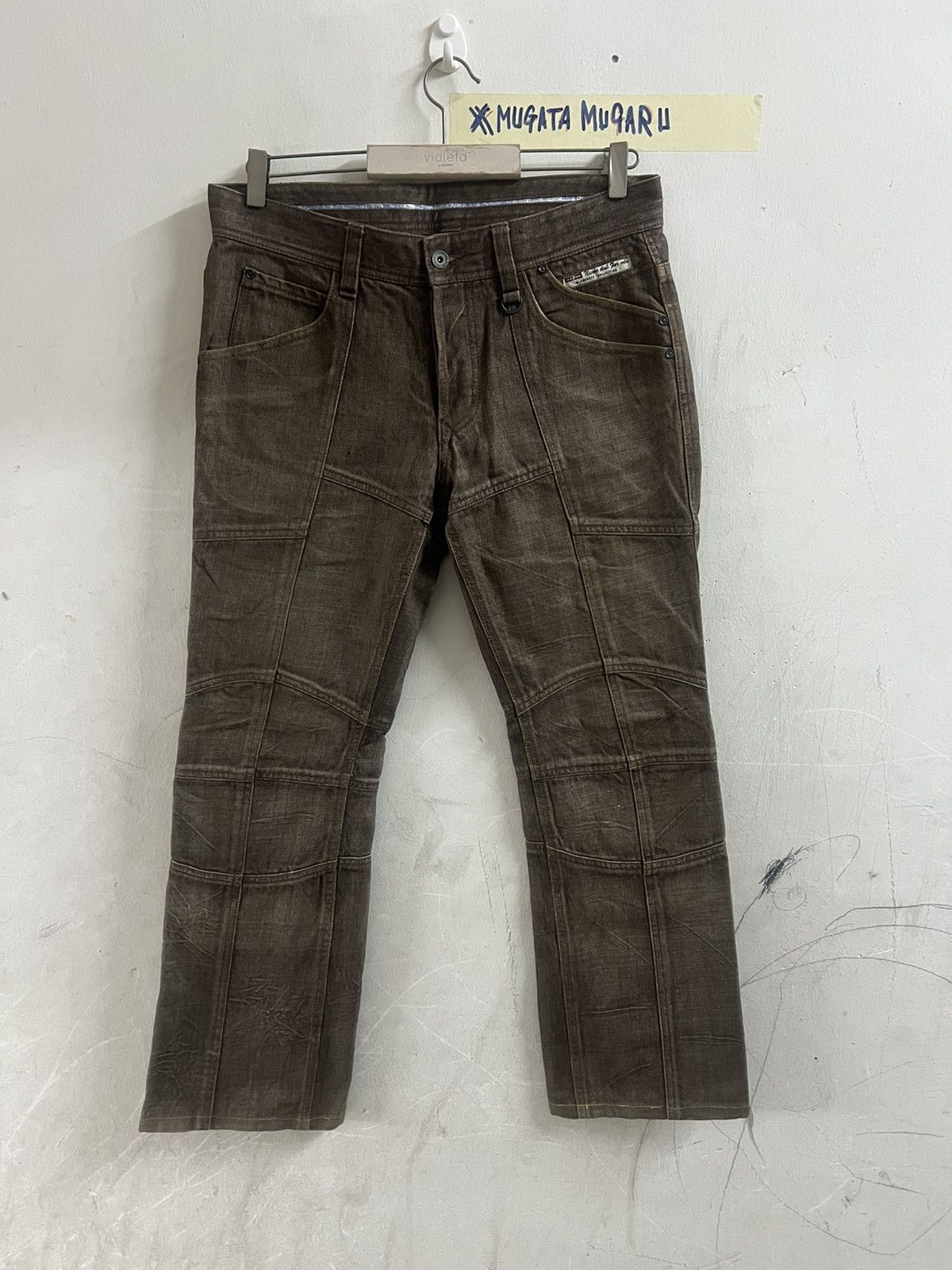 Y2K PATCHWORK NİCOLE CLUB DISTRESSED DENIM PANT