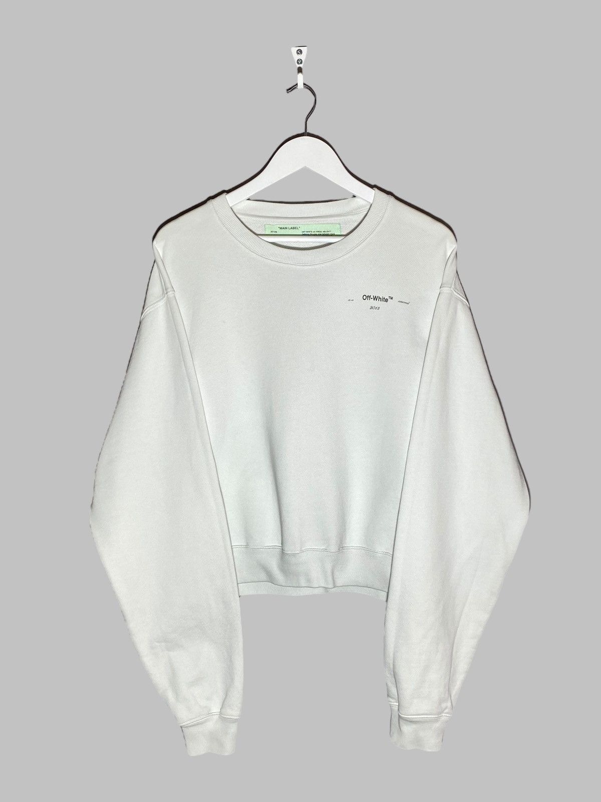 Off-White Off White Hanna Leaves Cropped Crewneck Size L / US 10 / IT 46 - 2 Thumbnail