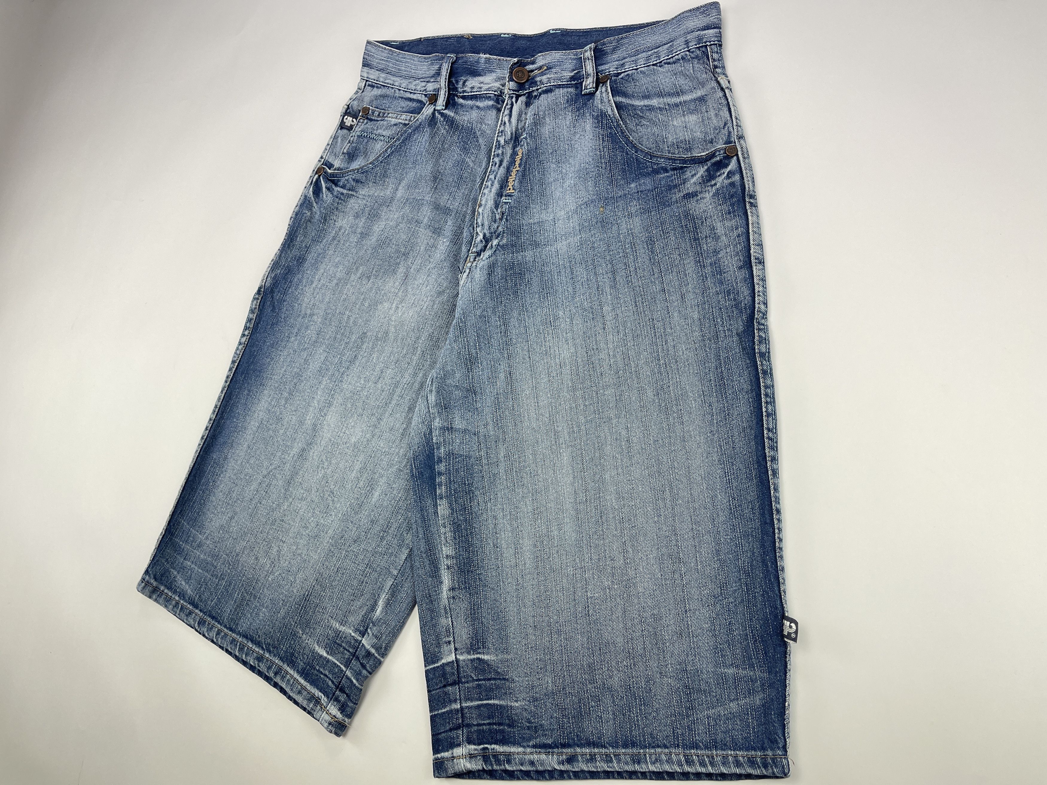 Pelle Pelle PELLE PELLE jeans shorts, Marc Buchanan vintage baggy 90s 32 Size US 32 / EU 48 - 8 Thumbnail