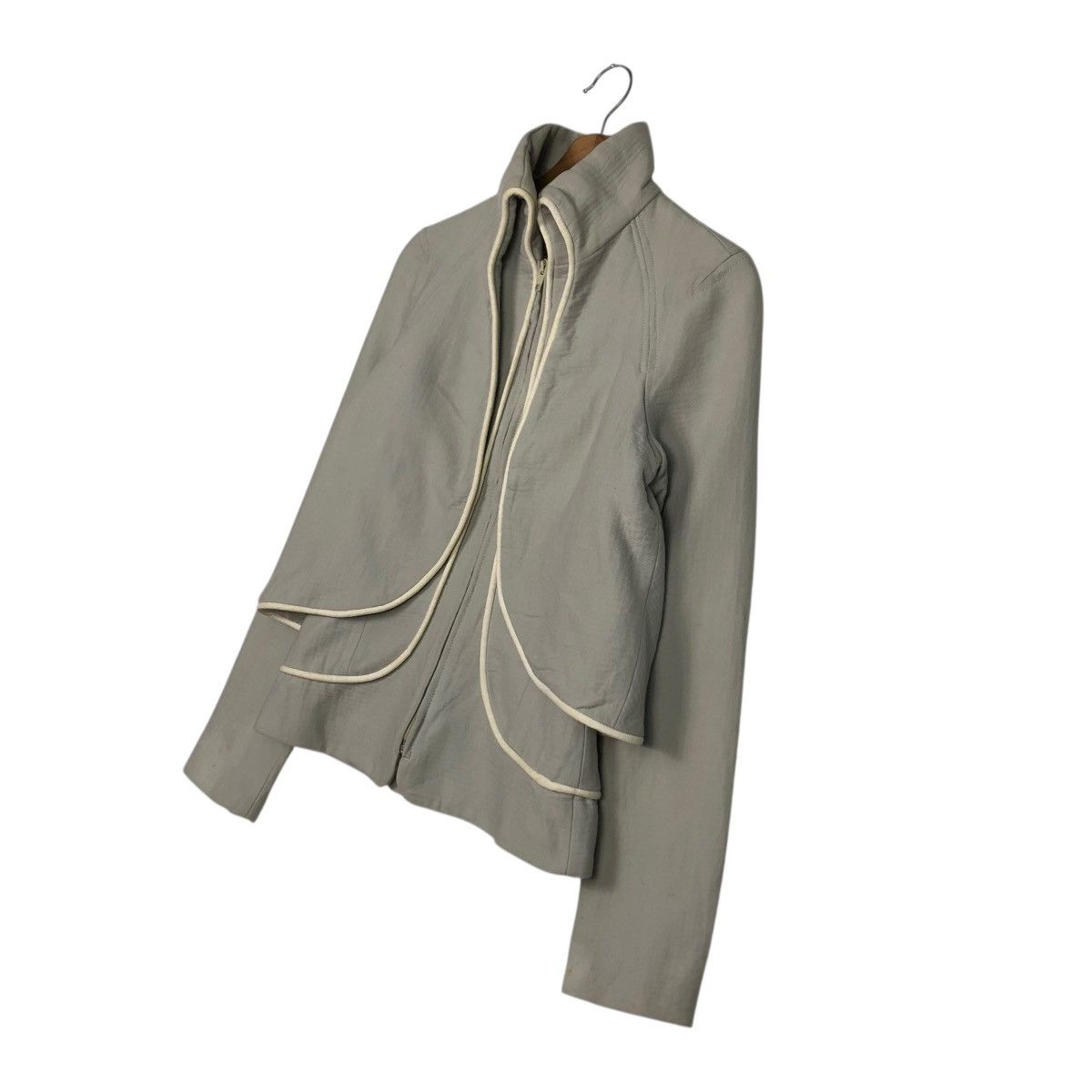 Hussein Chalayan 🔥CROPPED DOUBLE LAYER DESIGN JACKET HUSSEIN CHALAYAN Size M / US 6-8 / IT 42-44 - 4 Thumbnail