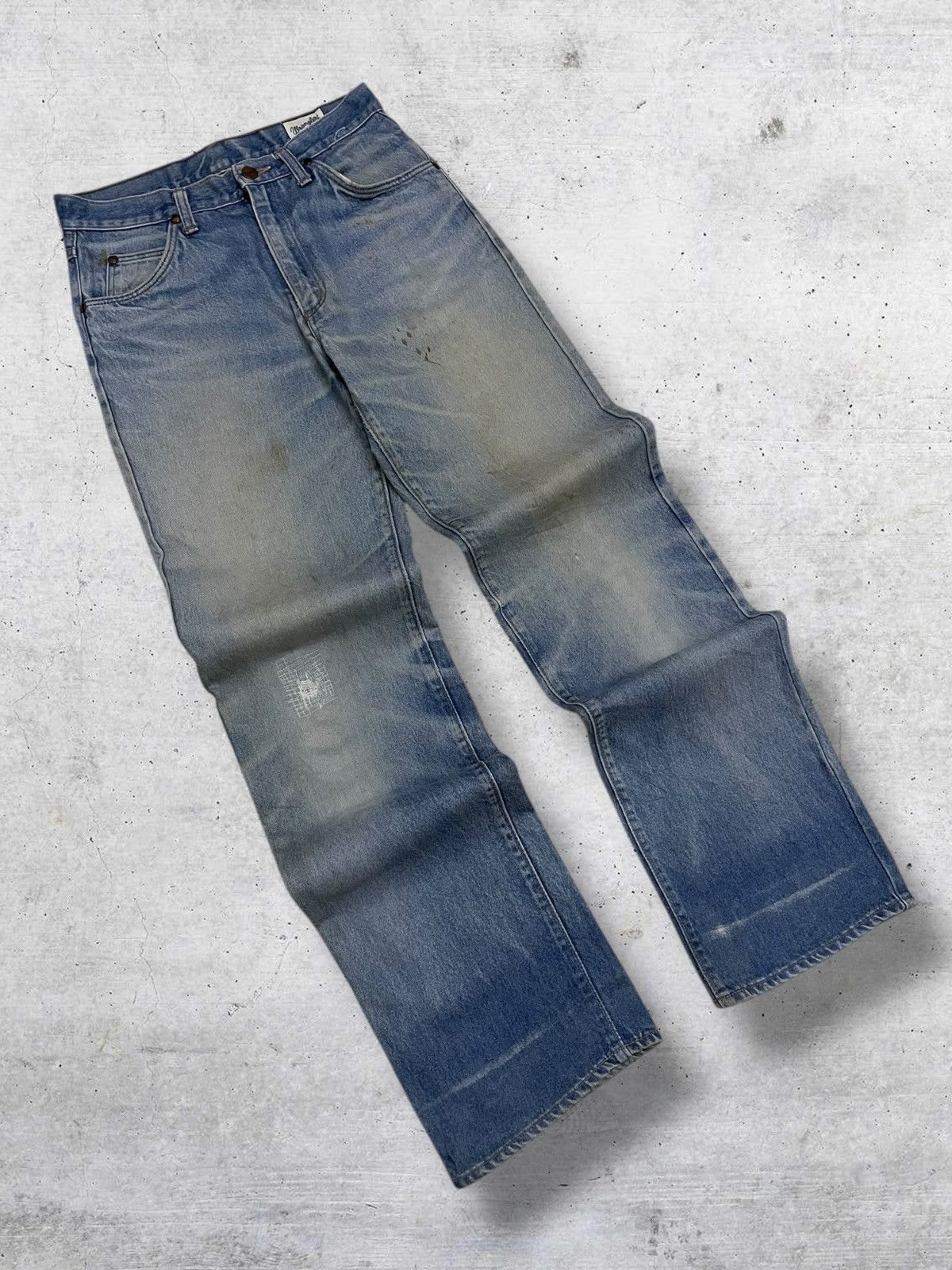 Wrangler VINTAGE WRANGLER DESIGNER OG MUDWASH DISTRESSED RUGGED DENIM Size US 29 - 2 Thumbnail