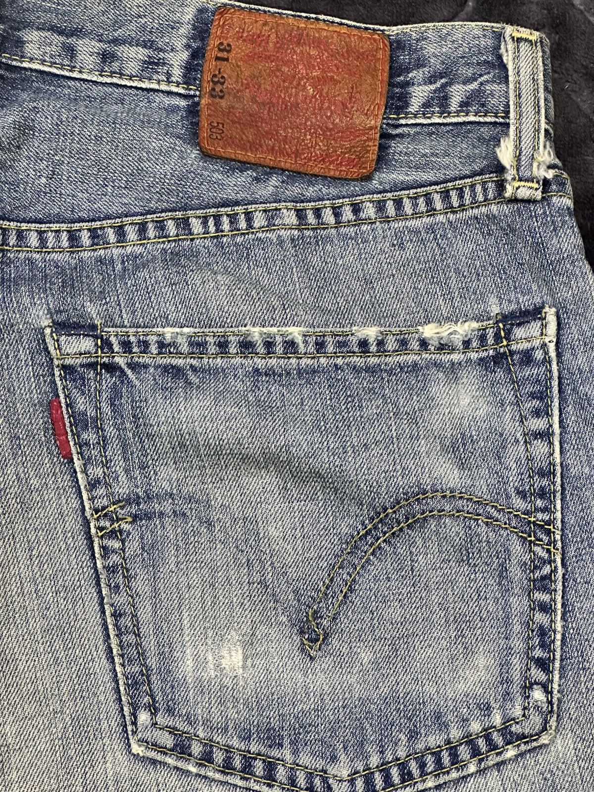 Japanese Brand Distressed Levi's 503 Vintage Baggy Wideleg Style Faded Size US 32 / EU 48 - 8 Thumbnail