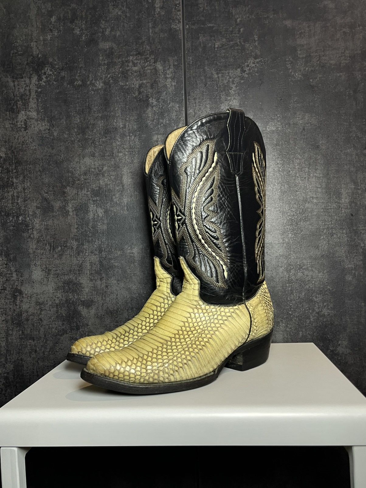 Vintage Vintage Leather Snake Cowboy Boots Avant Garde Japanese Size US 9.5 / EU 42-43 - 6 Thumbnail