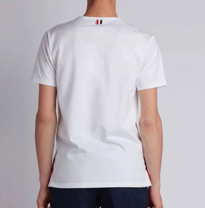 Thom Browne Thom browne White pocket striped short sleeves 2504-Nextarr Size US XXL / EU 58 / 5 - 9 Thumbnail