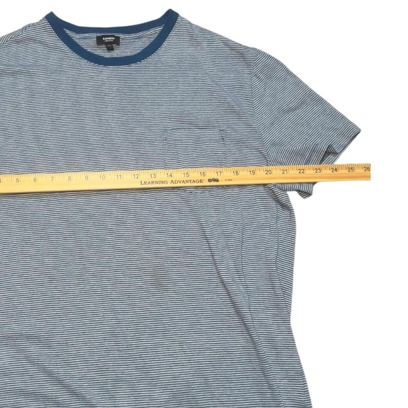 Express Express linen blend pocket tee Size US L / EU 52-54 / 3 - 4 Thumbnail