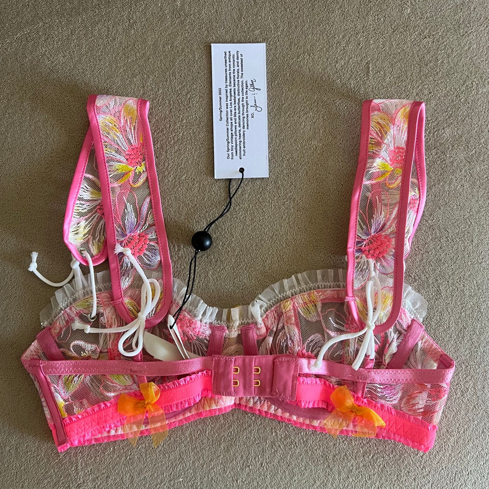 For Love & Lemons For Love and Lemons Electric Fields Brapink side XXS Size ONE SIZE - 4 Thumbnail