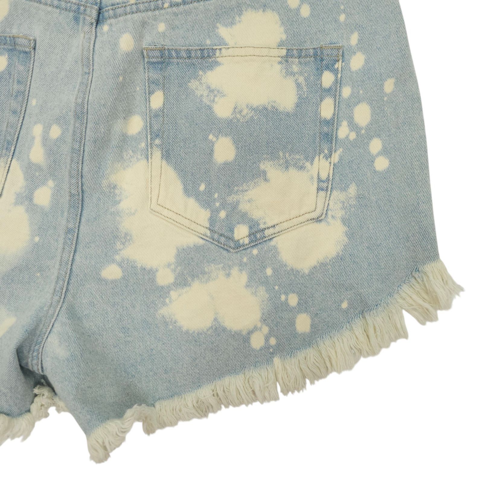 Other Wild Fable Denim Shorts 10 Bleach Dye Festival Grunge High R Size 32" / US 10 / IT 46 - 17 Thumbnail