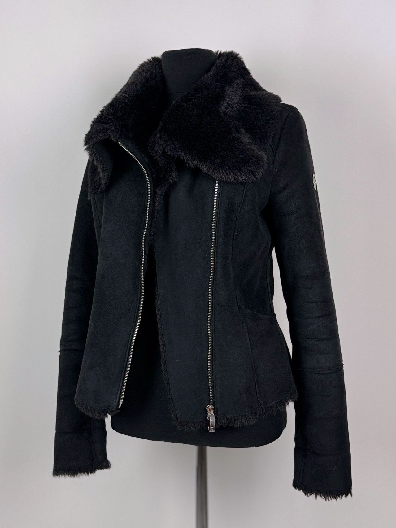 Armani Armani Jeans Faux Suede Fur Rider Jacket Size M / US 6-8 / IT 42-44 - 2 Thumbnail