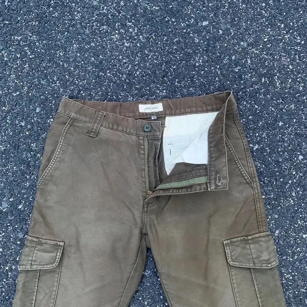 Japanese Brand 💥 Heavy Duty Global Work 31x31 Trousers Rugged Faded Cargo Size US 31 - 8 Thumbnail