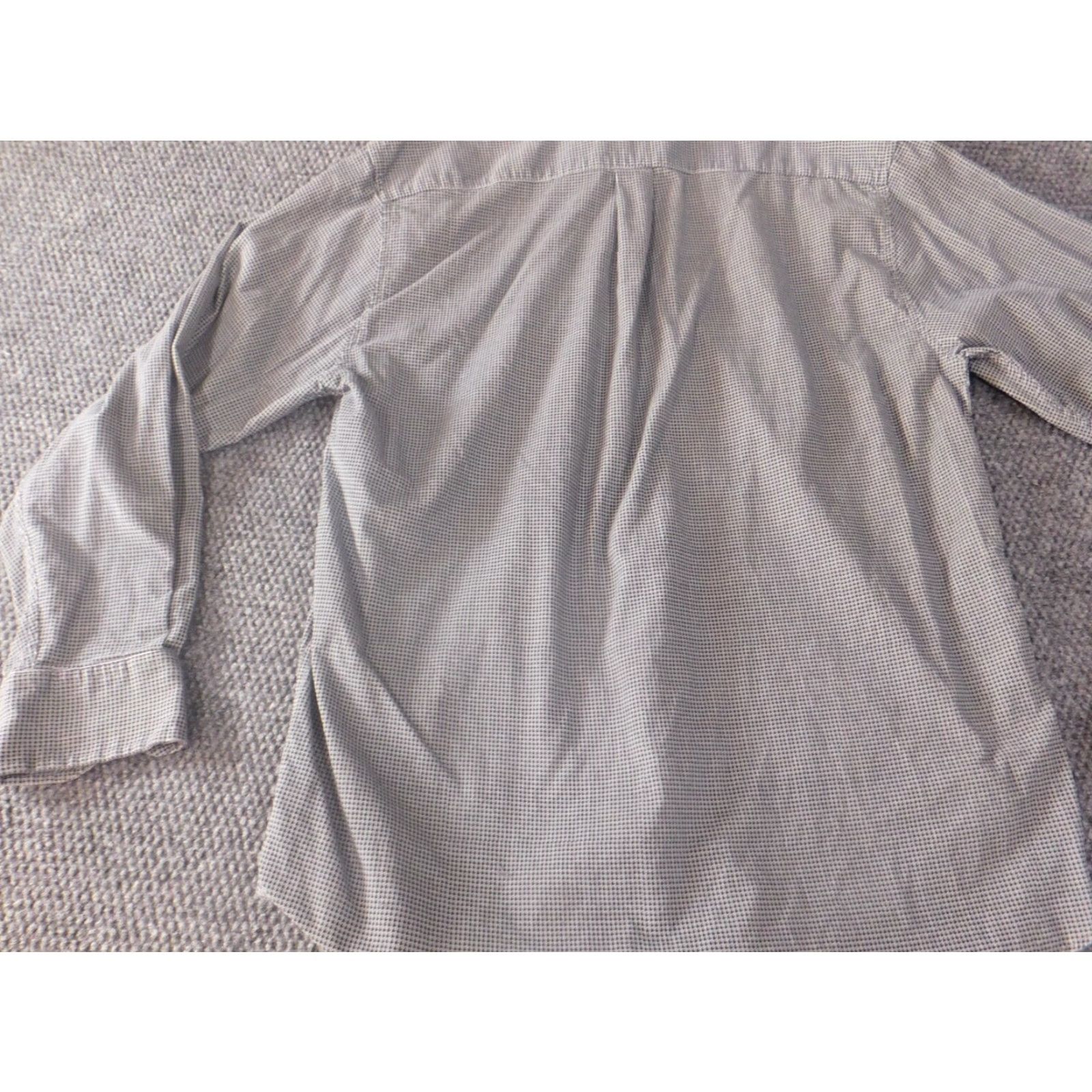 Vintage Saddlebred Mens Shirt M Gray Flannel Button-Down Long Sleeve Cotton Classic Button-Up Collar-Down Pockets Logo Size US M / EU 48-50 / 2 - 7 Thumbnail