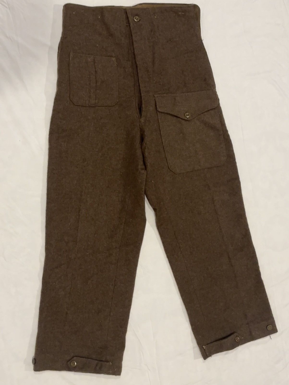 Other 1950s Military Wool Pants Size 30x29 High Waisted and Baggy! Size US 30 / EU 46 - 5 Thumbnail