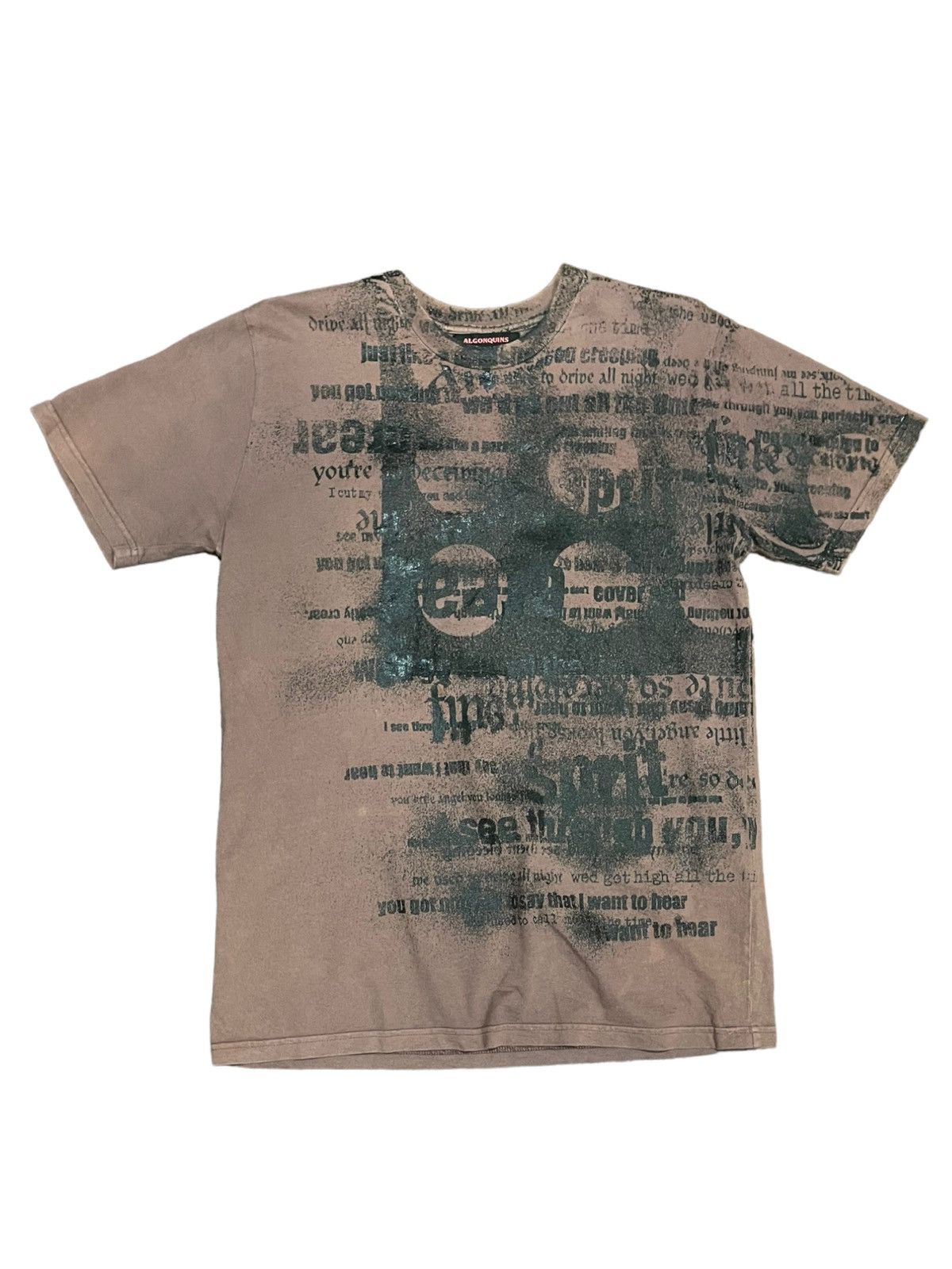 Japanese Brand Archival Gothic Lolita Algonquins Japan Punk Tee Size US M / EU 48-50 / 2 - 6 Thumbnail