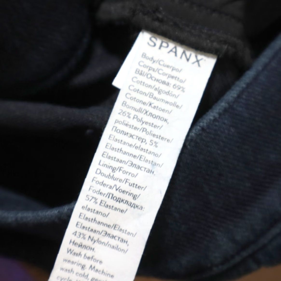 Spanx Spanx Women's Navy XL Stretch Jean-ish Ankle Leggings Pants Casual Slim Size 40" / US 18 - 6 Thumbnail