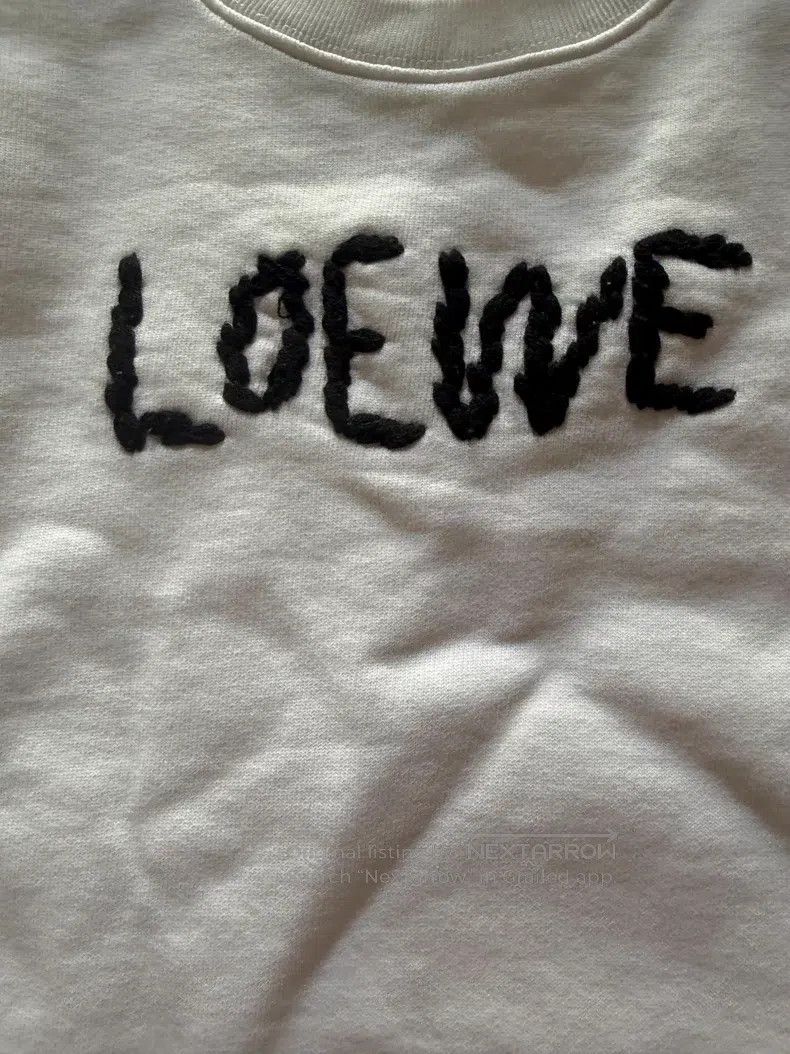 Loewe Loewe White Embroidered Logo, 100% Cotton, Classic Crew Ne Size S / US 4 / IT 40 - 2 Thumbnail