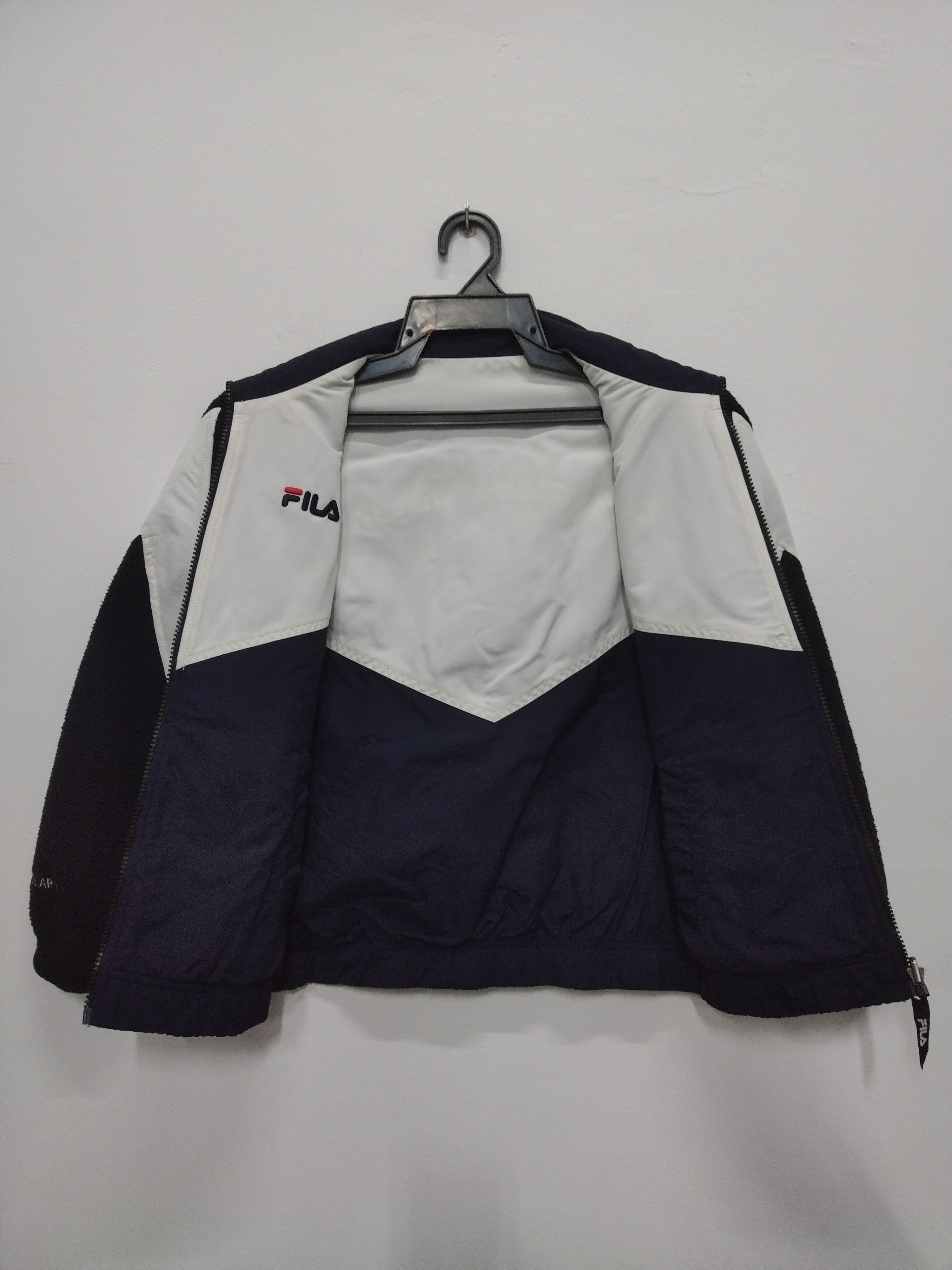 Fila REVERSIBLE💥 Fila biella italia Bomber Fleece & nylon Size US S / EU 44-46 / 1 - 11 Thumbnail