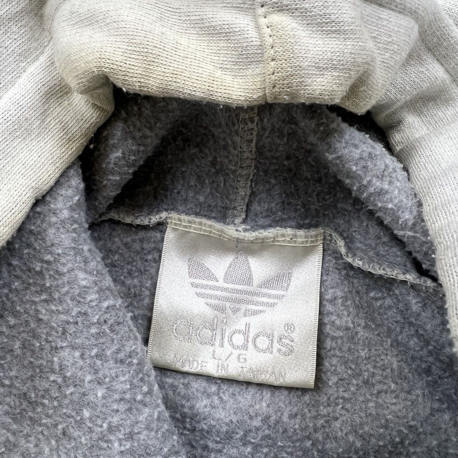 Adidas × Vintage Vintage 80s Adidas Hoodie Trefoil Rare Hooded Sweatshirt Size US M / EU 48-50 / 2 - 6 Thumbnail